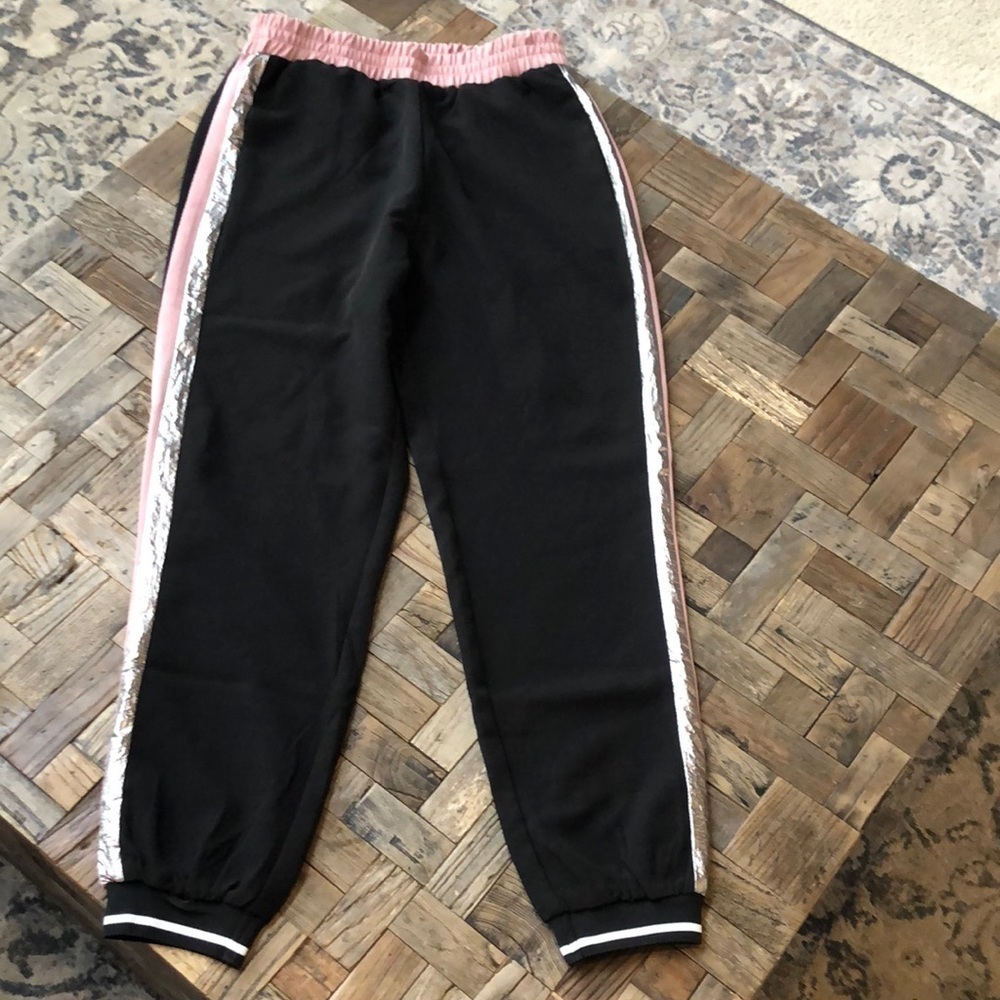 Lush Take It Easy Black Joggers Size Small